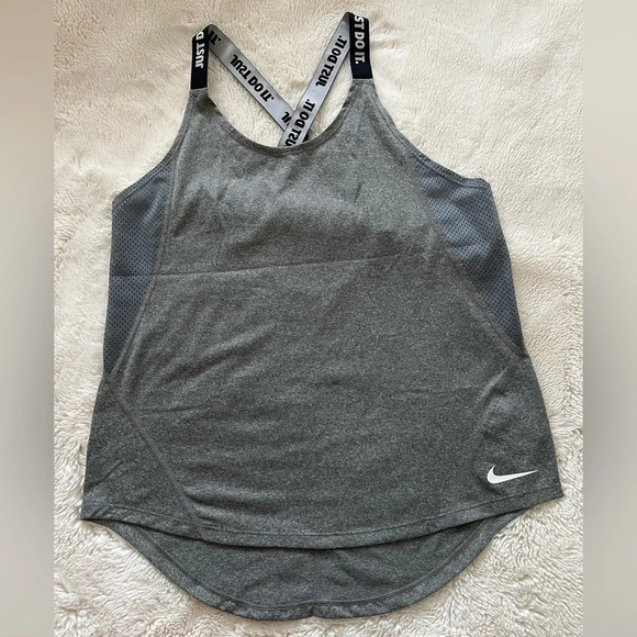 Nike Women’s Dri-Fit Elastika Tank Gray EUC size M - Picture 7 of 10